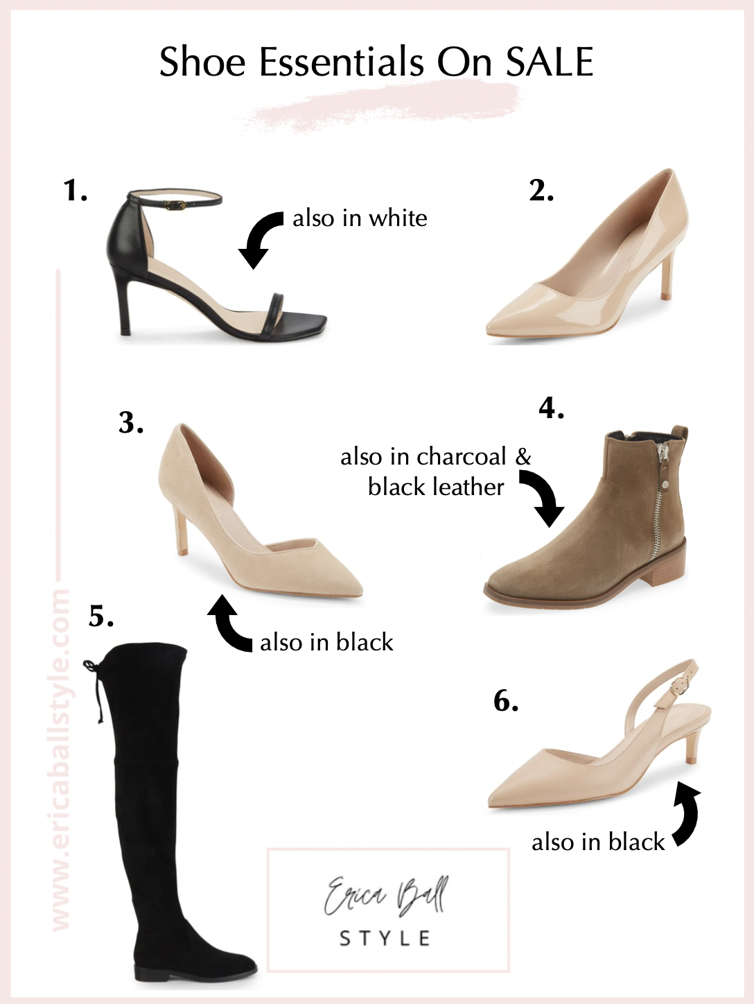 Capsule Wardrobe Shoes On Sale · ERICA BALL STYLE